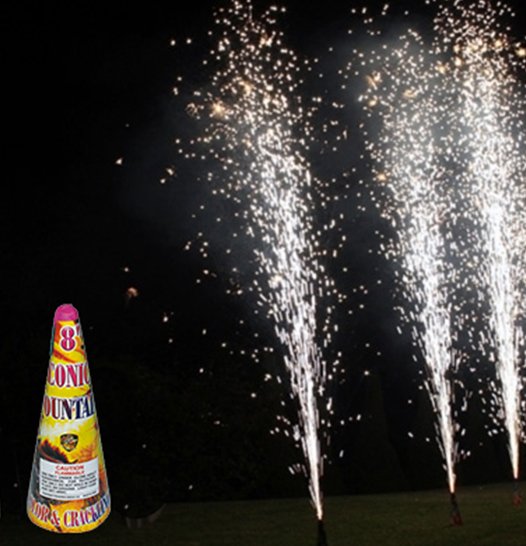 cones pirotecnia canarinhos infantis