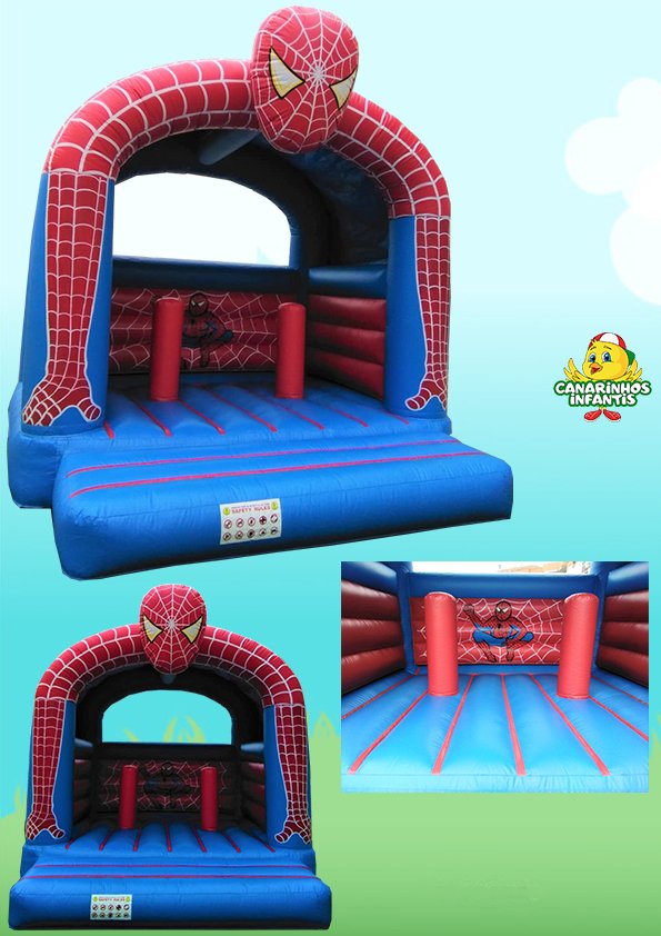 Insuflável Homem-Aranha Canarinhos Infantis