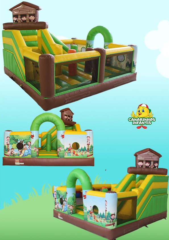 Insuflável Casa dos Macacos Infantis