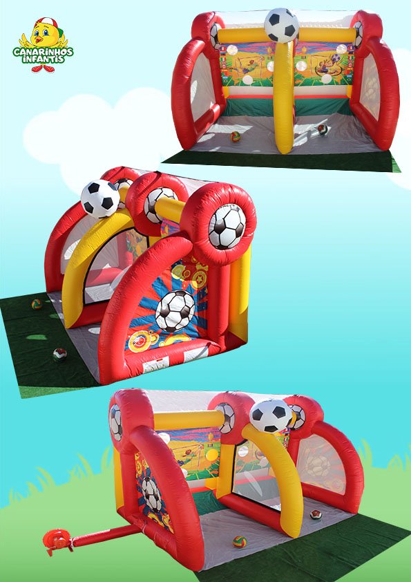 Insuflável Jogo dos Penáltis Canarinhos Infantis